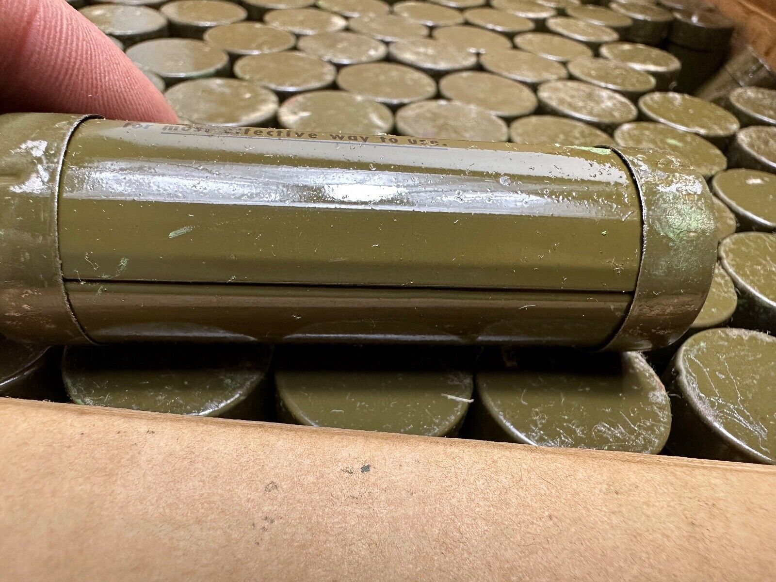 Original WW2 US Army / Airborne Green & Loam Face Paint - Unissued out of Bo - The Militaria Shop
