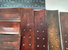 WW2 German Army belt leather fastening strip. Brown leather reproduction. - The Militaria Shop