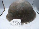 Original WW2 British / Canadian Army Mk3 High Rivet Turtle Army Combat Helmet - The Militaria Shop