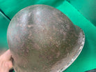 Original WW2 British Army / Canadian Army Mk3 Turtle Combat Helmet - The Militaria Shop