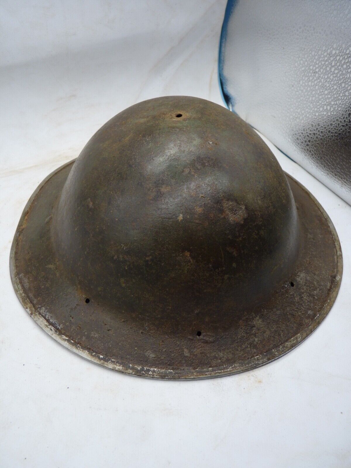 Original WW2 British Style South African Mk2 Army Combat Helmet - The Militaria Shop