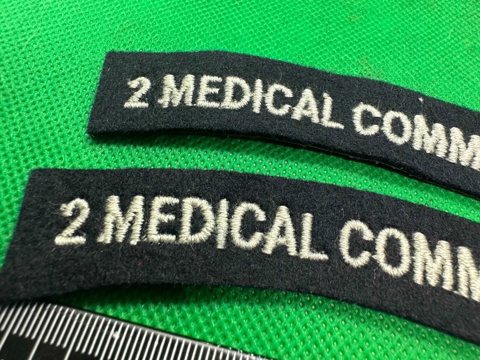 2nd Medical Commando British Army Shoulder Titles - WW2 Onwards Pattern - The Militaria Shop