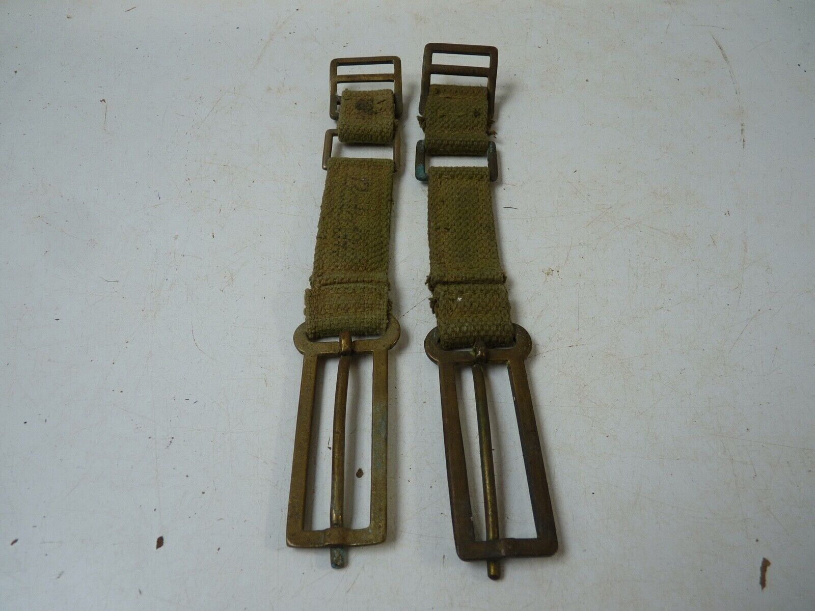 Original WW2 British Army 37 Pattern Webbing Brace Adaptor Pair - The Militaria Shop