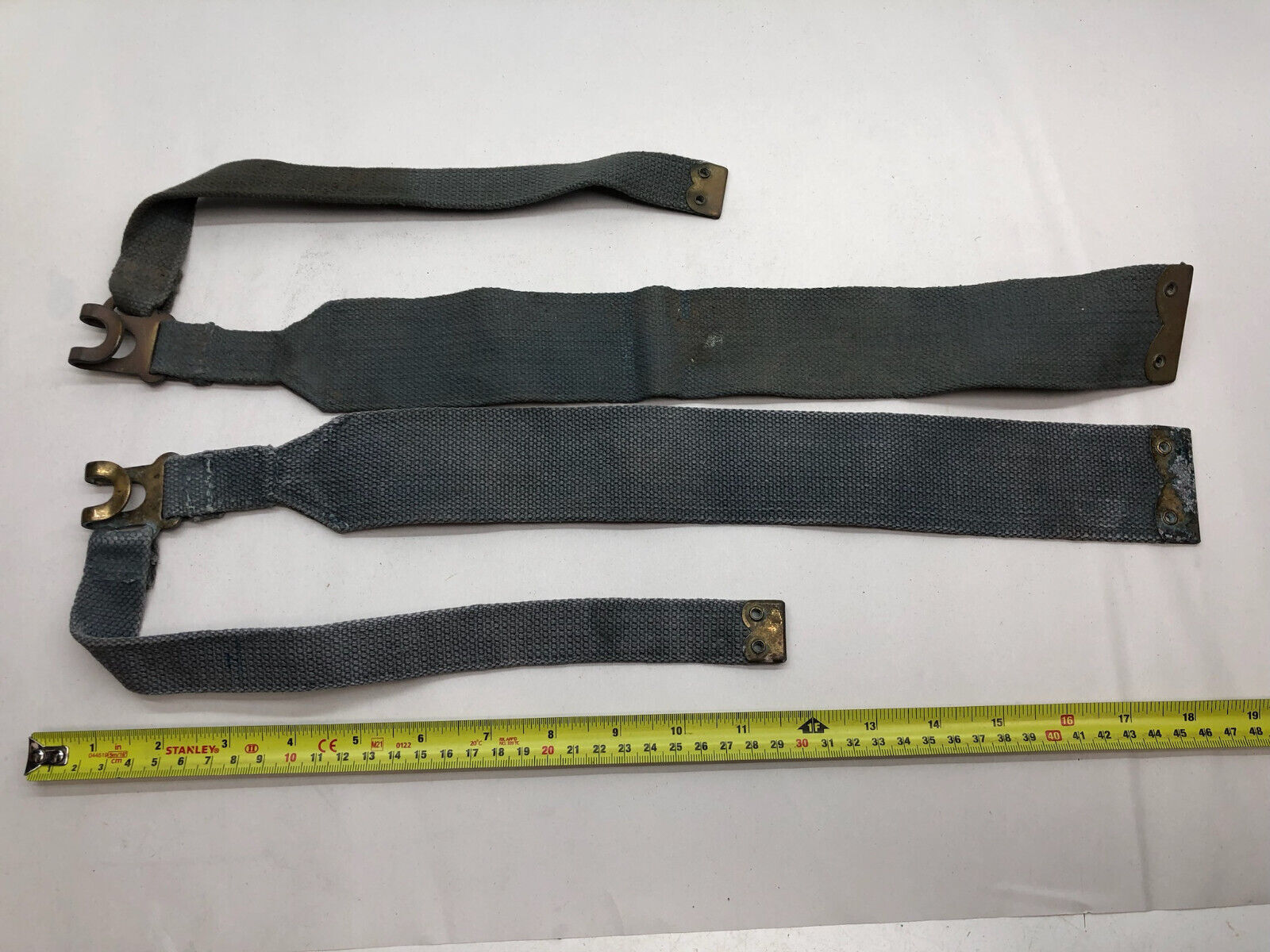 Original WW2 British Royal Air Force Blue 37 Pattern L Strap Set - The Militaria Shop