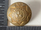 Victorian Crown 5th Dragoon Guards brass tunic button - approx 24mm - The Militaria Shop