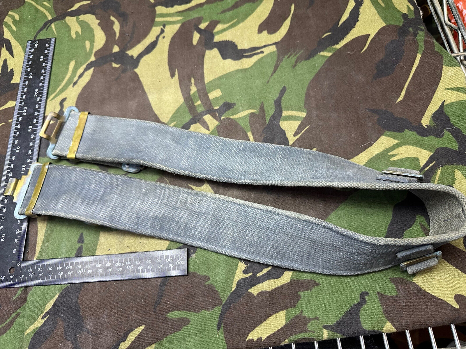 Original British Royal Air Force RAF Blue WW2 37 Pattern Belt - 38" Waist M - The Militaria Shop