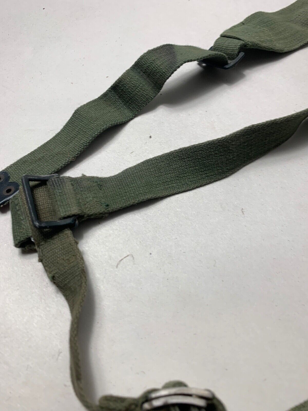 Original WW2 British Army 44 Pattern Shoulder Cross Straps Set - 1945 Dated - The Militaria Shop