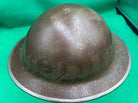 Original British Civil Defence Mk2 Brodie Helmet - S.T.D Marked - The Militaria Shop