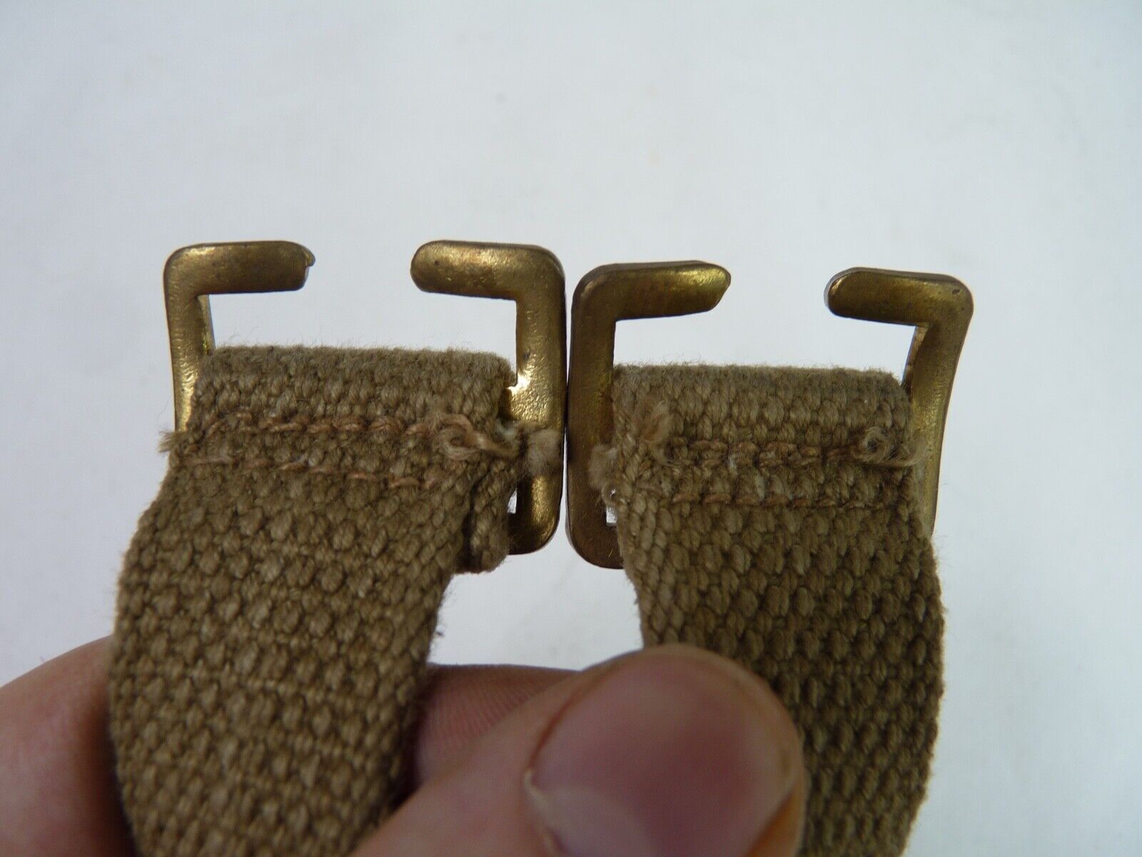 Original WW2 British Army Soldiers Water Bottle Carrier Harness - Dated 1942 - The Militaria Shop