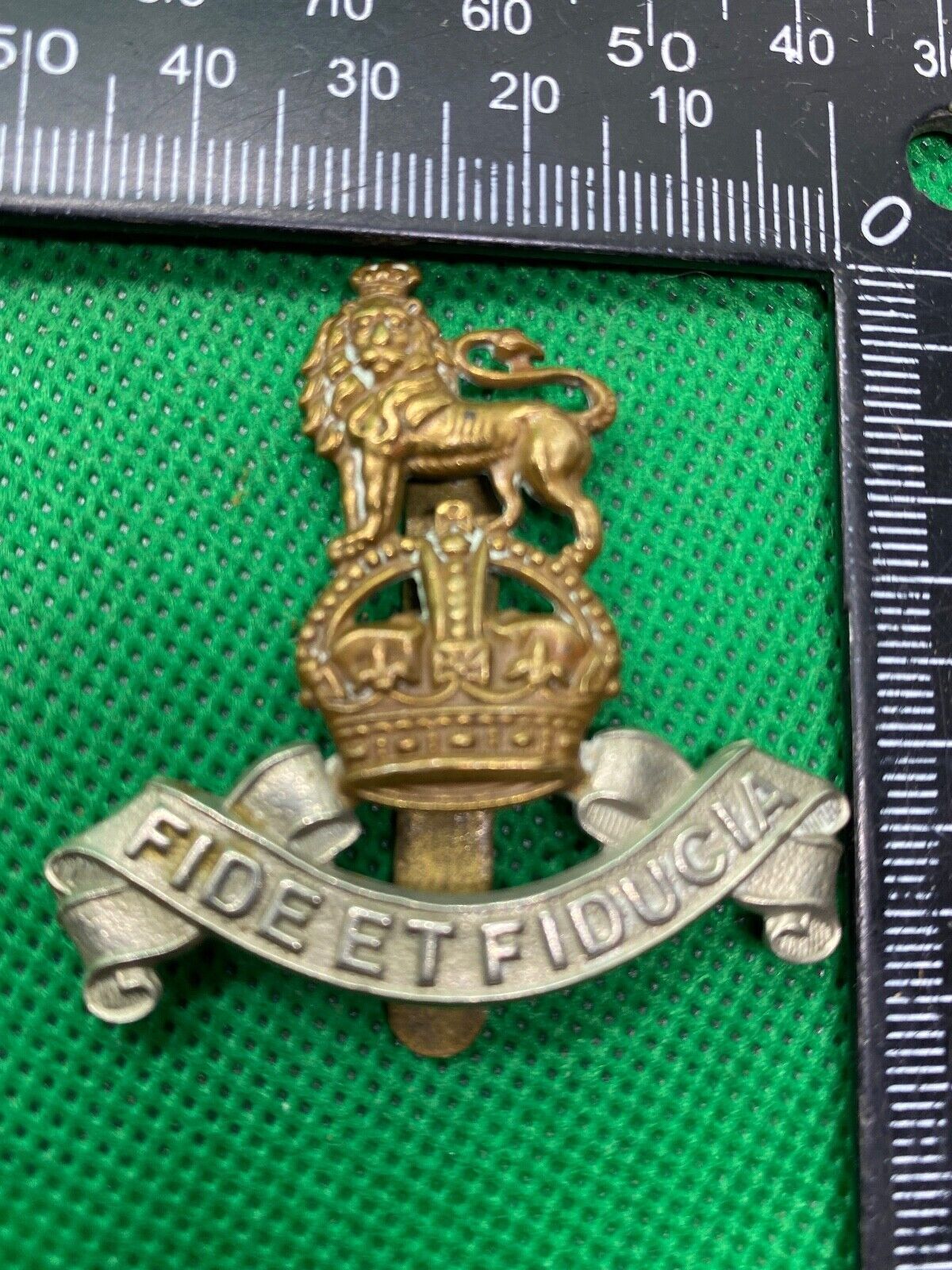 British Army - Army Pay Corps Kings Crown Cap Badge - The Militaria Shop