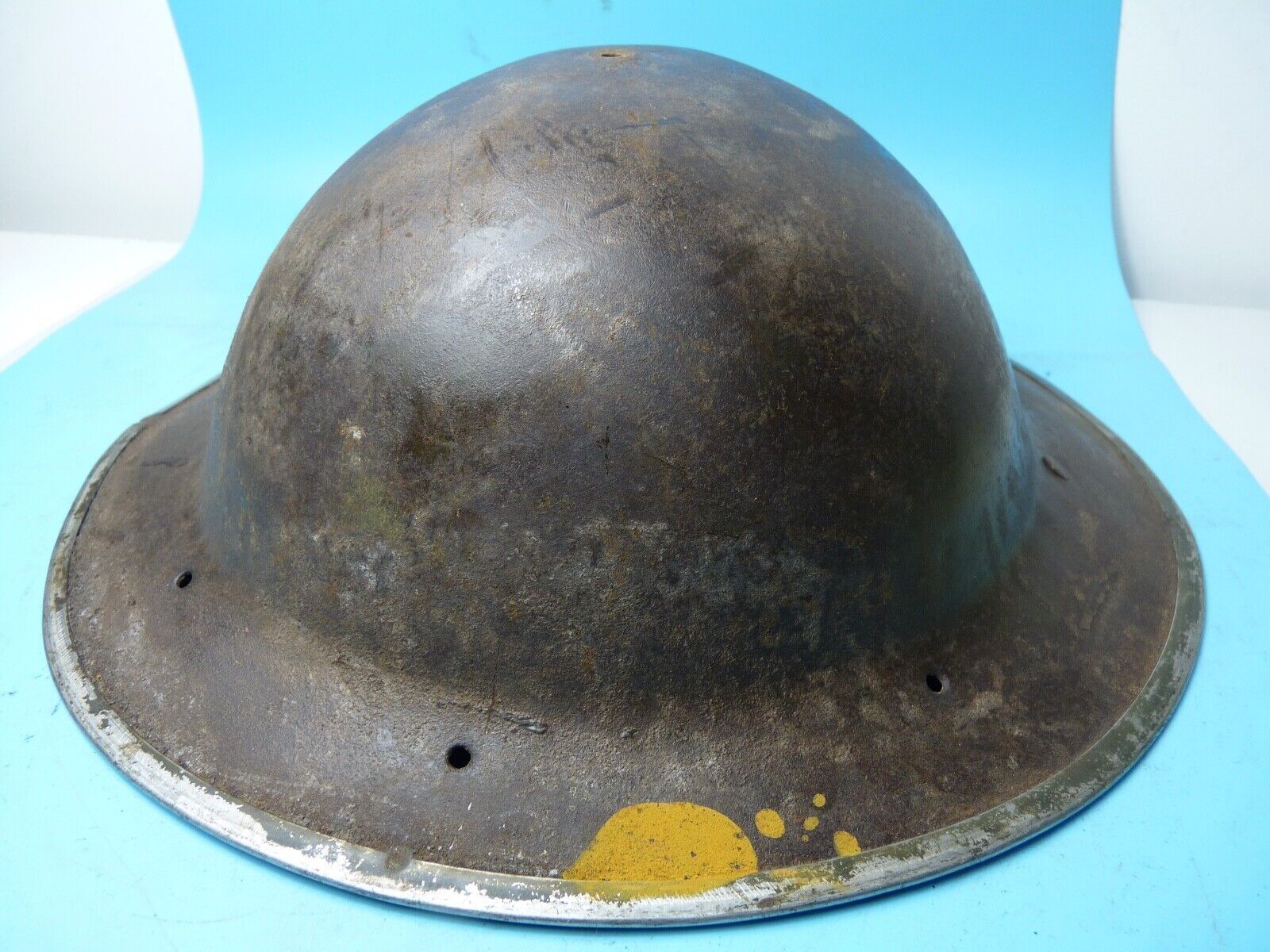 Original WW2 South African Army Mk2 Brodie Helmet - British Style Combat Helmet - The Militaria Shop