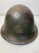 Mk3 Canadian / British Army Original WW2 Turtle Helmet High Rivet - The Militaria Shop