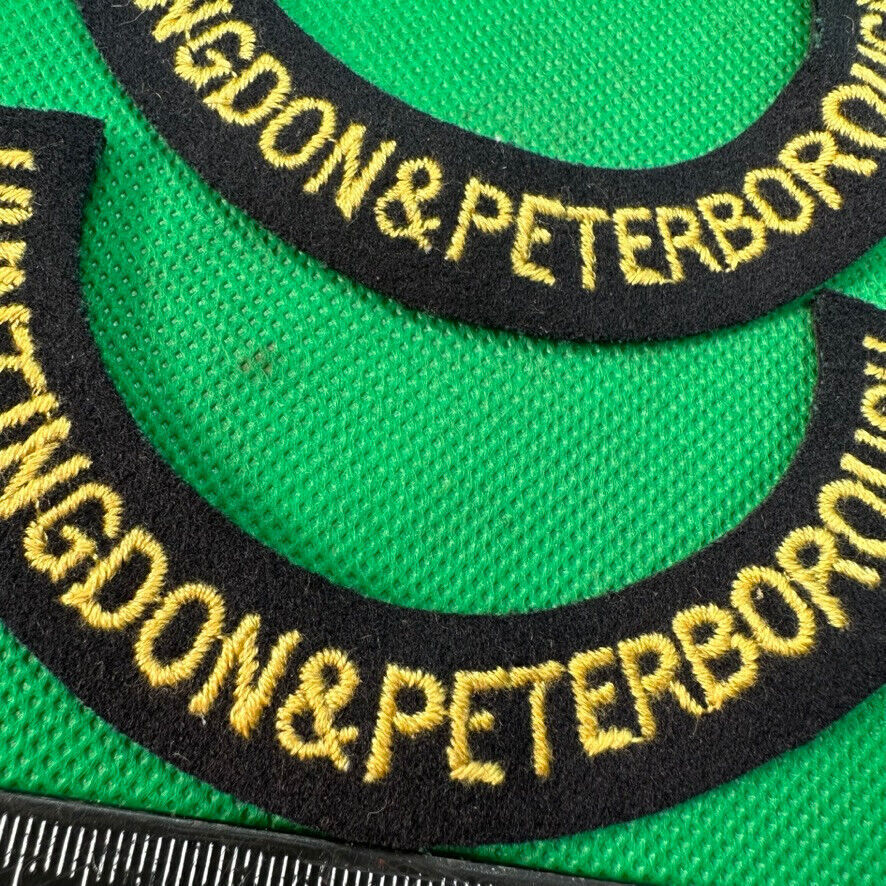 Original WW2 British Home Front Civil Defence Huntingdon & Peter Shoulder Ti - The Militaria Shop