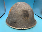 WW2 Mk3 High Rivet Turtle - British / Canadian Army Helmet - Good Original - The Militaria Shop