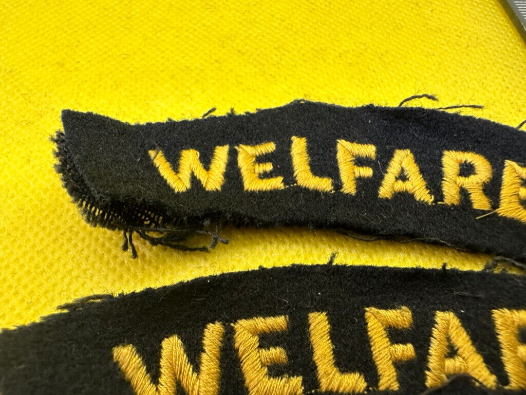Original WW2 British Home Front Civil Defence Welfare Shoulder Titles - The Militaria Shop