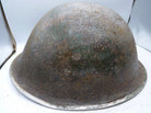 Original WW2 British / Canadian Army Mk3 High Rivet Turtle Army Combat Helmet - The Militaria Shop