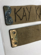 Original WW2 British Army 37 Pattern L Straps Pair - Wartime Dated - The Militaria Shop