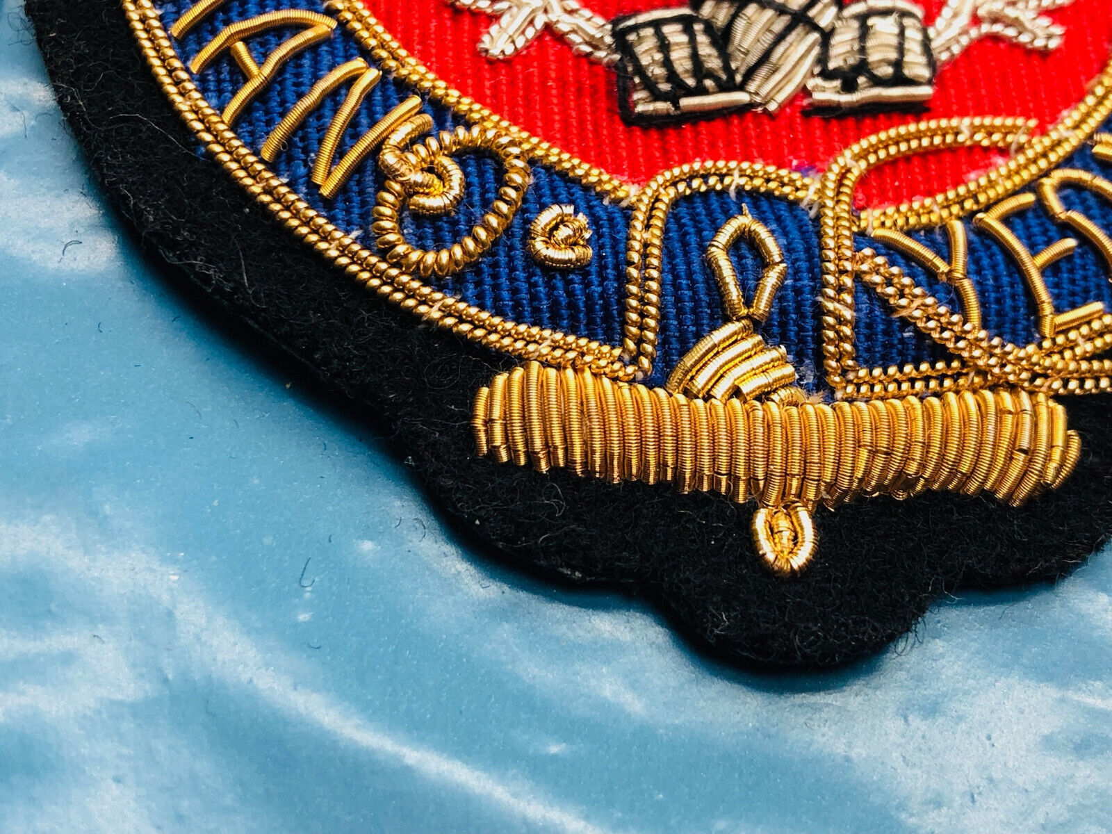 British Army Bullion Embroidered Blazer Badge - Queen's Own Mercian Yeomanr - The Militaria Shop