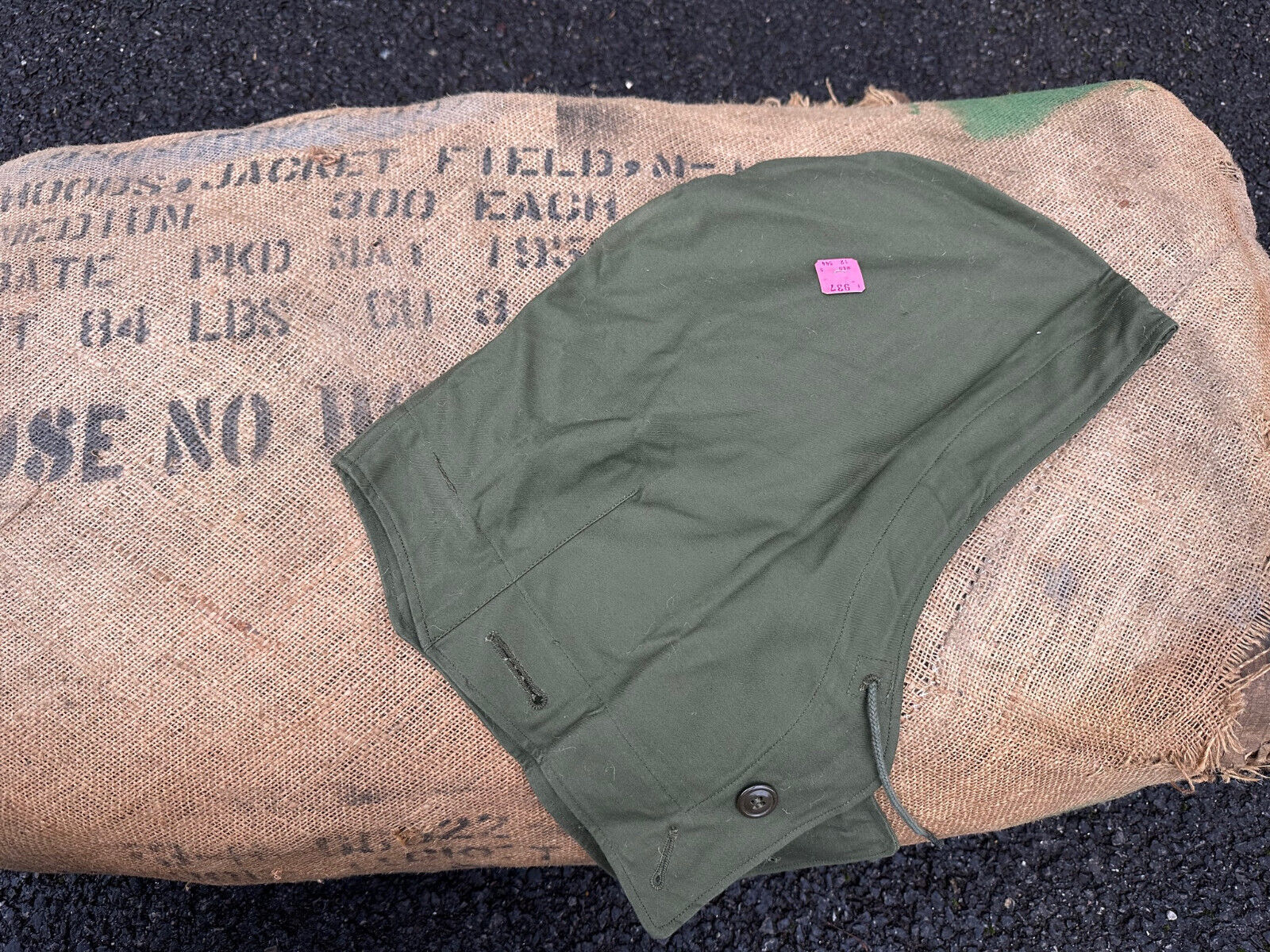 Original US Army M-1951 Field Jacket Smock Hood - WW2 44 Pattern - New Old Stock - The Militaria Shop
