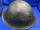 WW2 Canadian Army Mk3 Turtle Helmet - Original WW2 Helmet Shell - High Rivet - The Militaria Shop