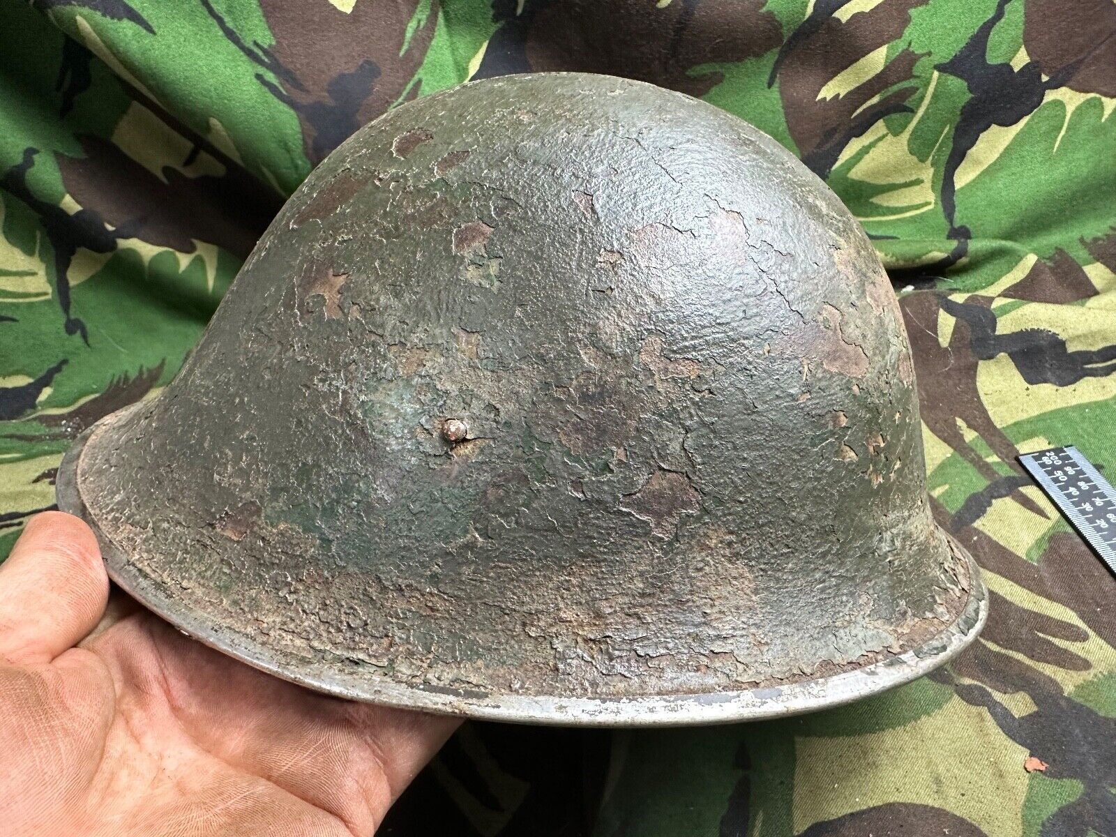 British / Canadian Army Mark 3 Turtle Helmet - Original WW2 Combat Helmet - The Militaria Shop