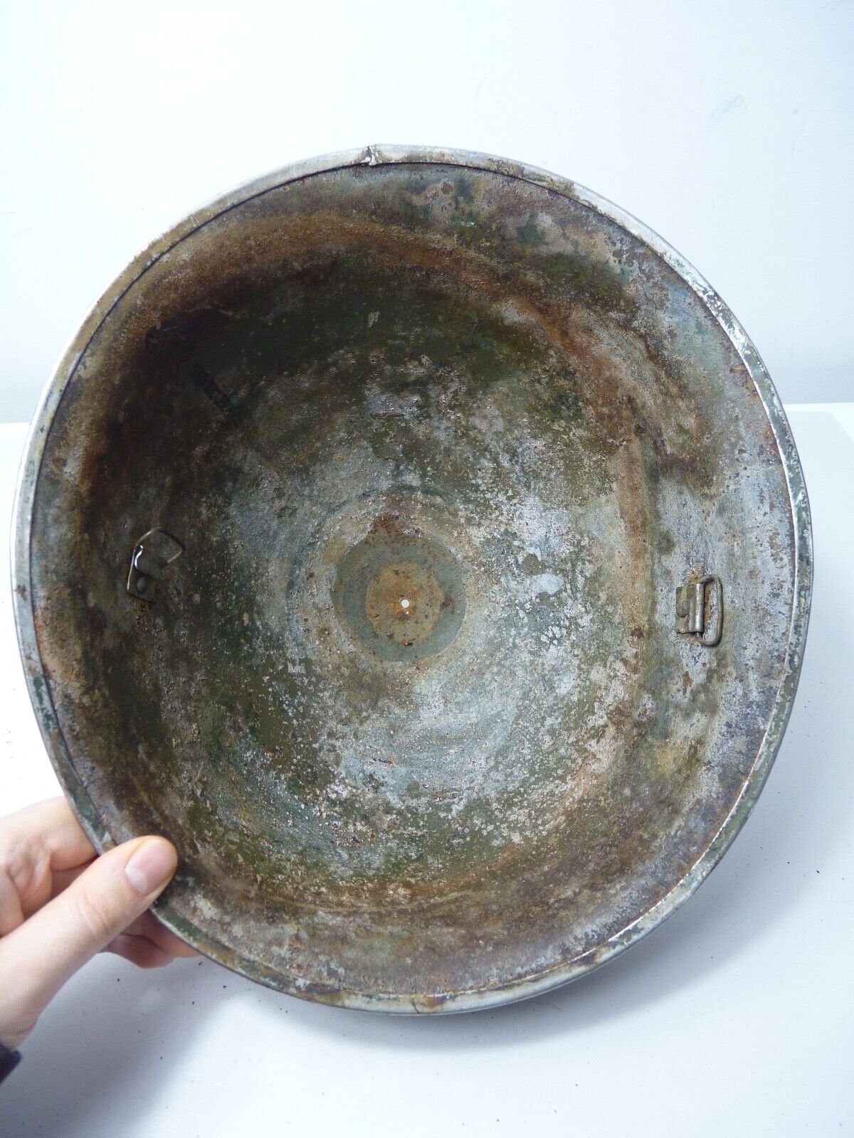 Mk3 Canadian / British Army Original WW2 Turtle Helmet High Rivet - The Militaria Shop