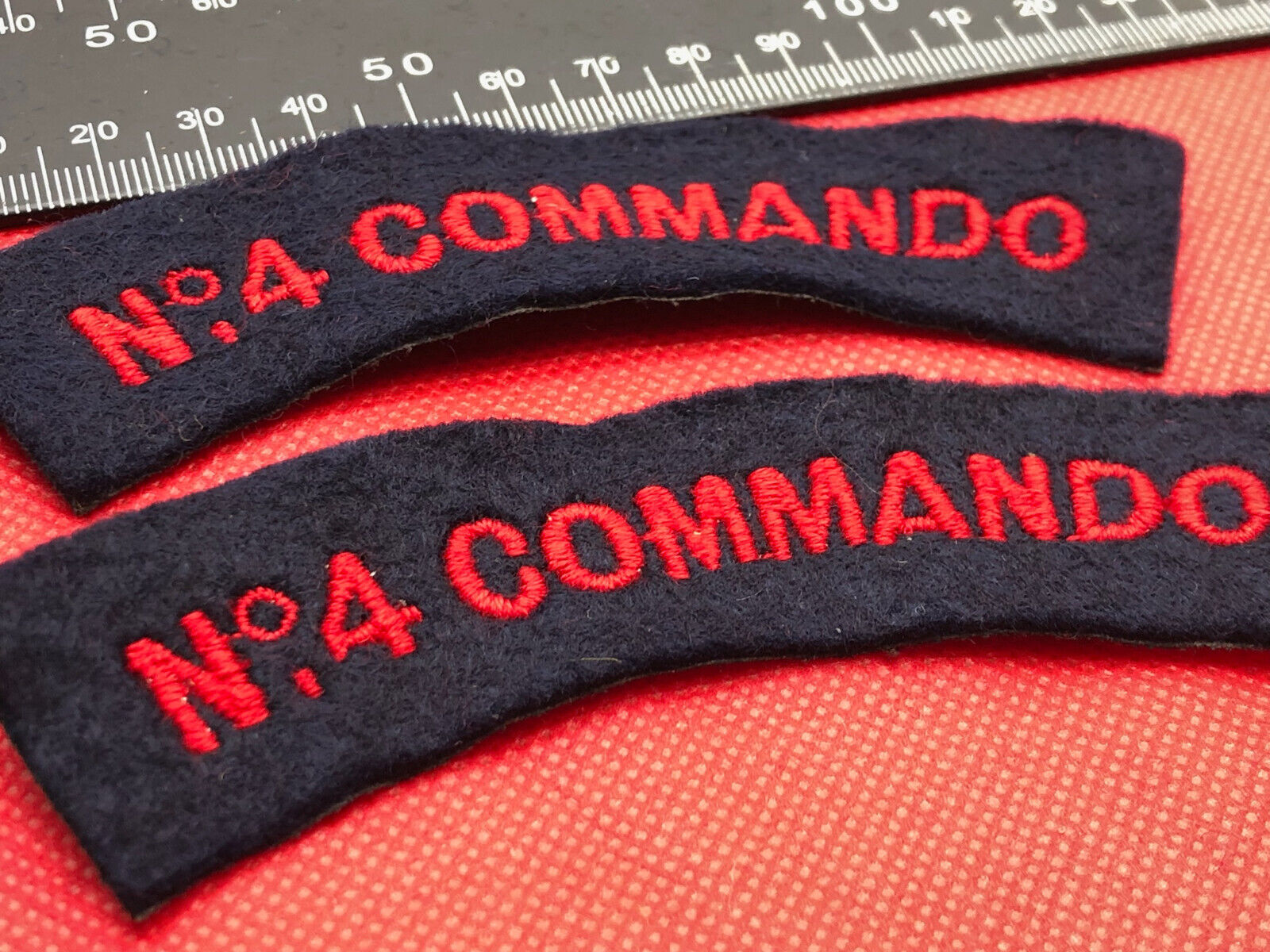 British Army No.4 Commando Shoulder Title Pair - The Militaria Shop