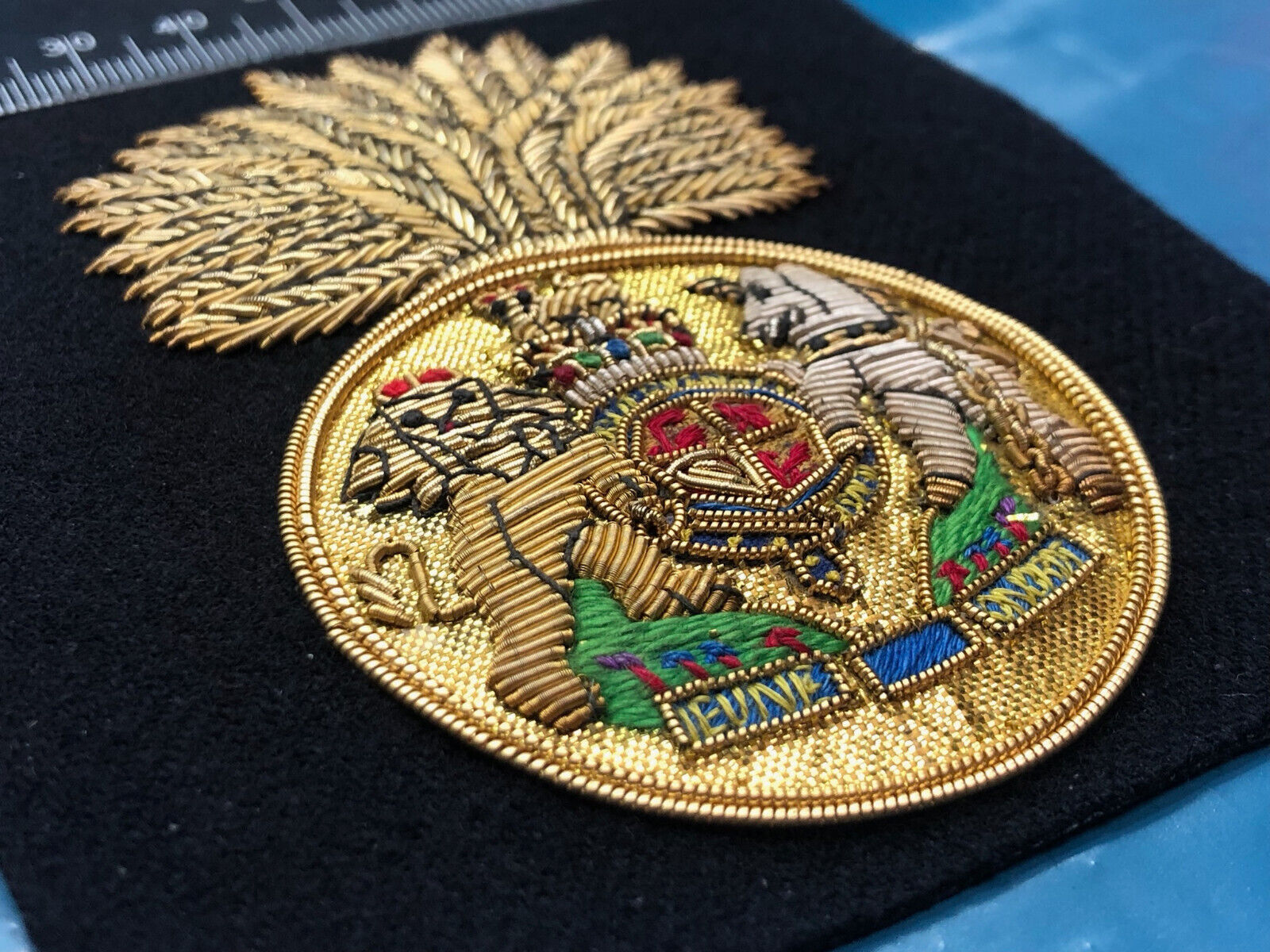 British Army Bullion Embroidered Blazer Badge - Royal Scots Fusiliers - The Militaria Shop