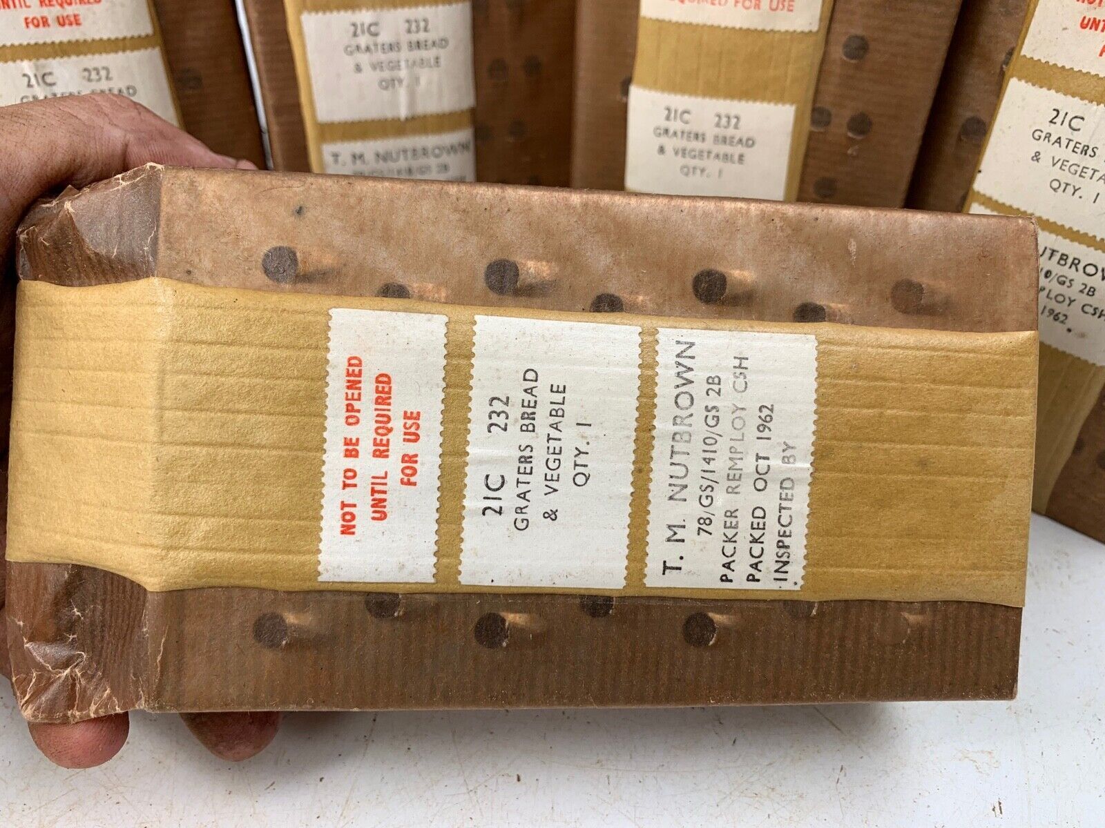 MINT Original British Army Mess Cheese / Bread / Vegetable Grater - Unissued - The Militaria Shop