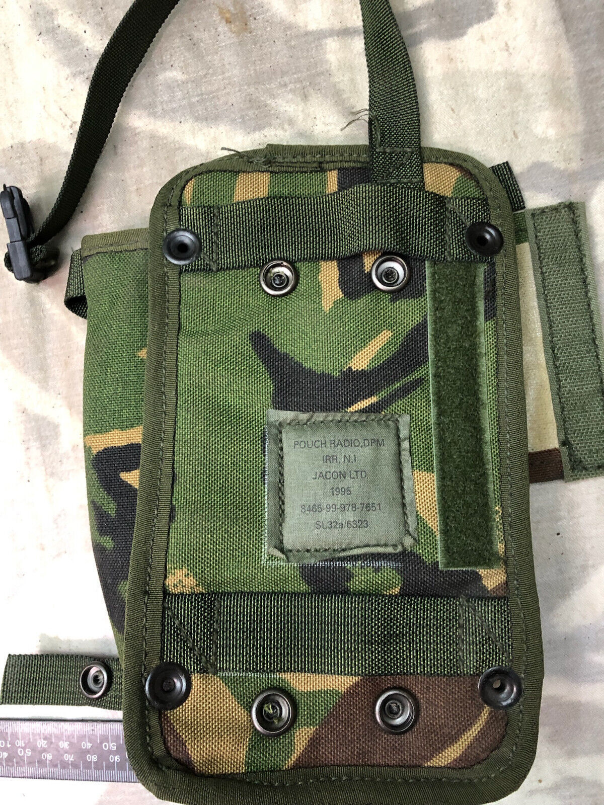 British Army Surplus Woodland DPM Clansman PRC349 Radio PLCE Webbing Pouch - The Militaria Shop