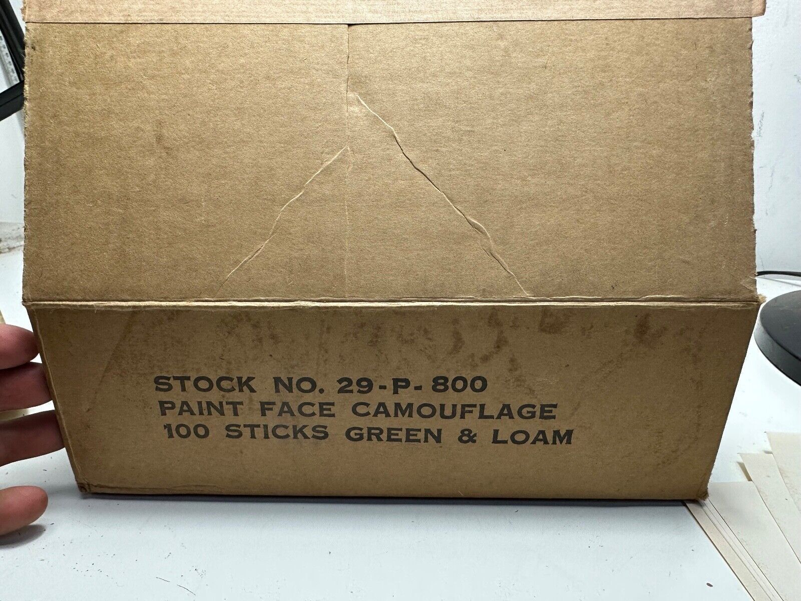 Original WW2 US Army / Airborne Green & Loam Face Paint - Unissued out of Bo - The Militaria Shop