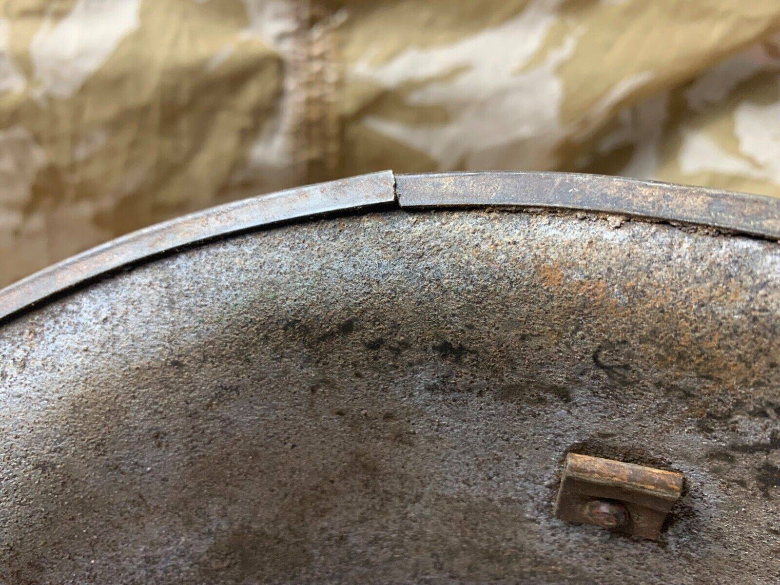 WW2 Mk3 High Rivet Turtle - British / Canadian Army Helmet - Nice Original - The Militaria Shop