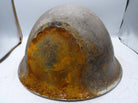 Original WW2 British / Canadian Army Mk3 High Rivet Turtle Army Combat Helmet - The Militaria Shop