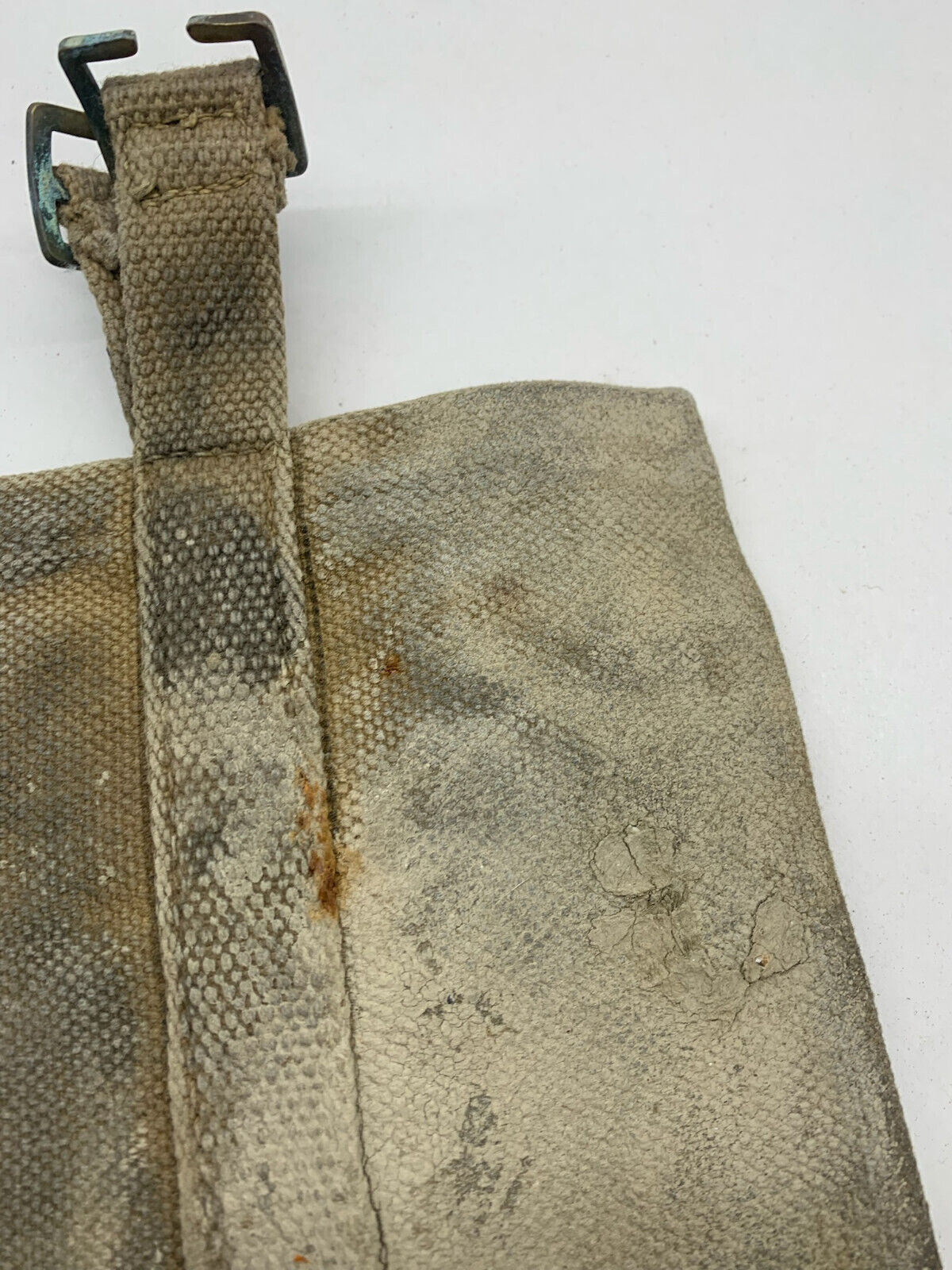 WW2 British Army / RAF 37 Pattern Webbing Water Bottle Carrier Harness 1943 Date - The Militaria Shop