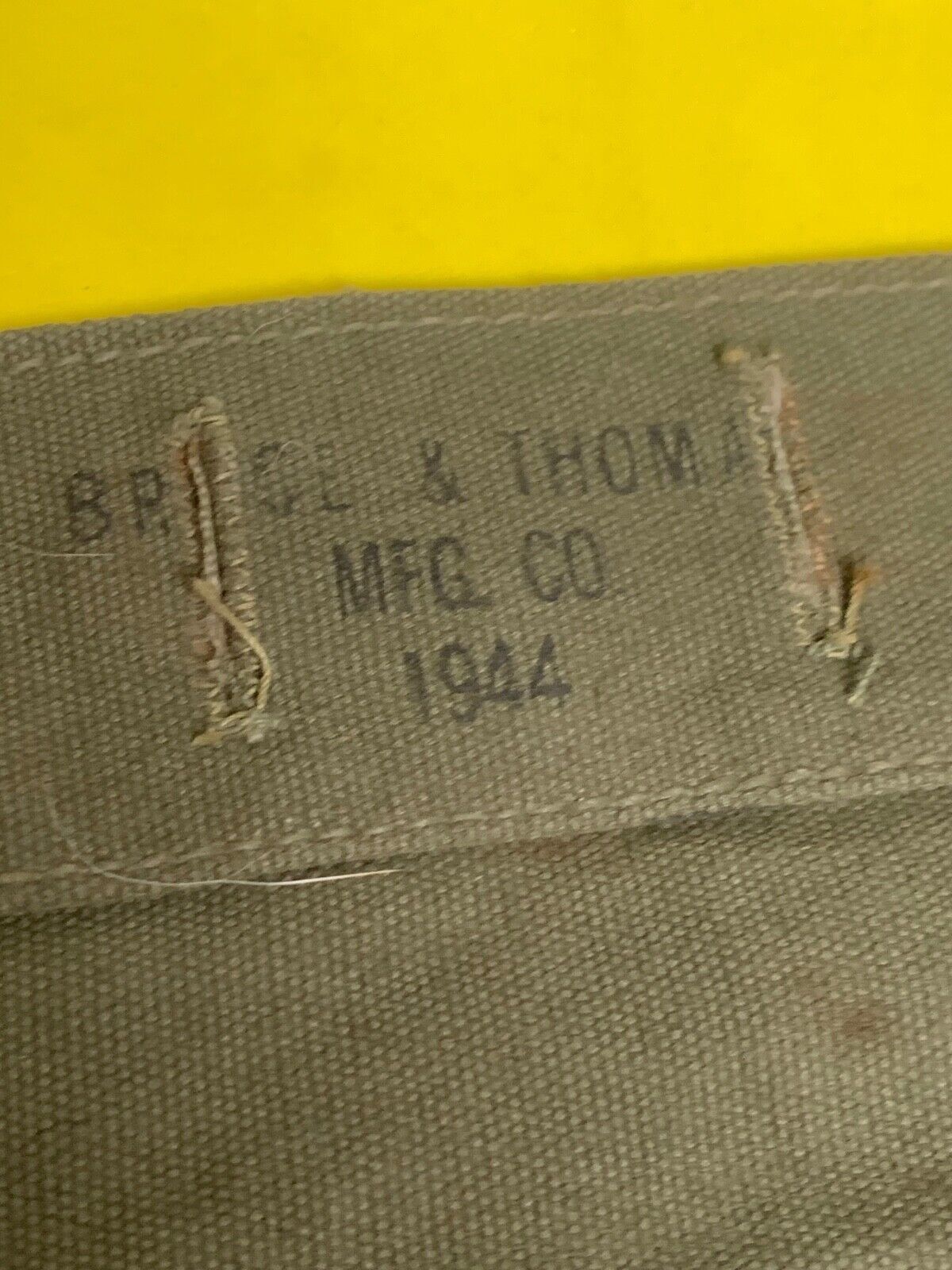 Original WW2 US Army M1928 Haversack Pack Tail - 1944 Dated - The Militaria Shop