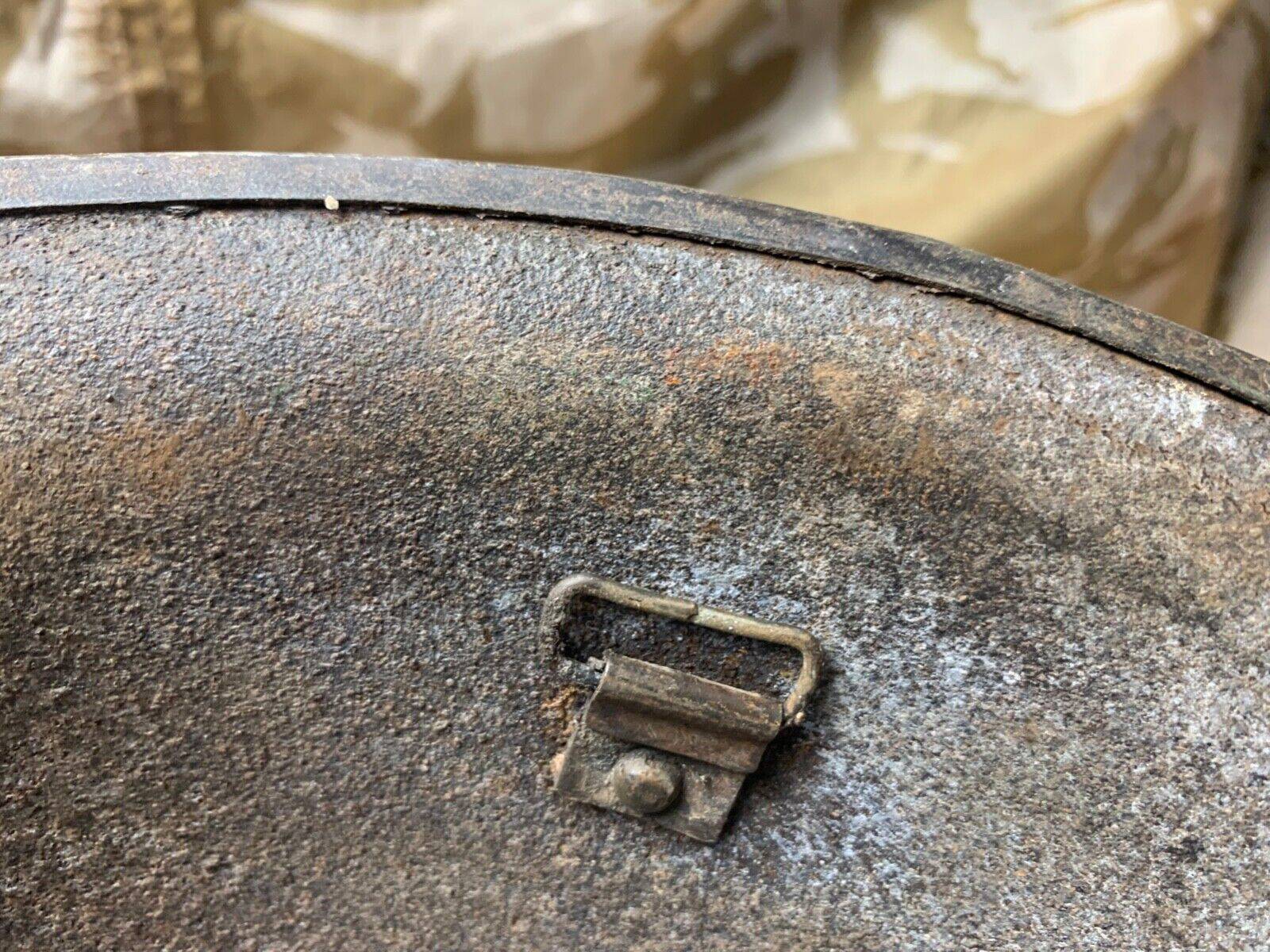 WW2 Mk3 High Rivet Turtle - British / Canadian Army Helmet - Nice Original - The Militaria Shop