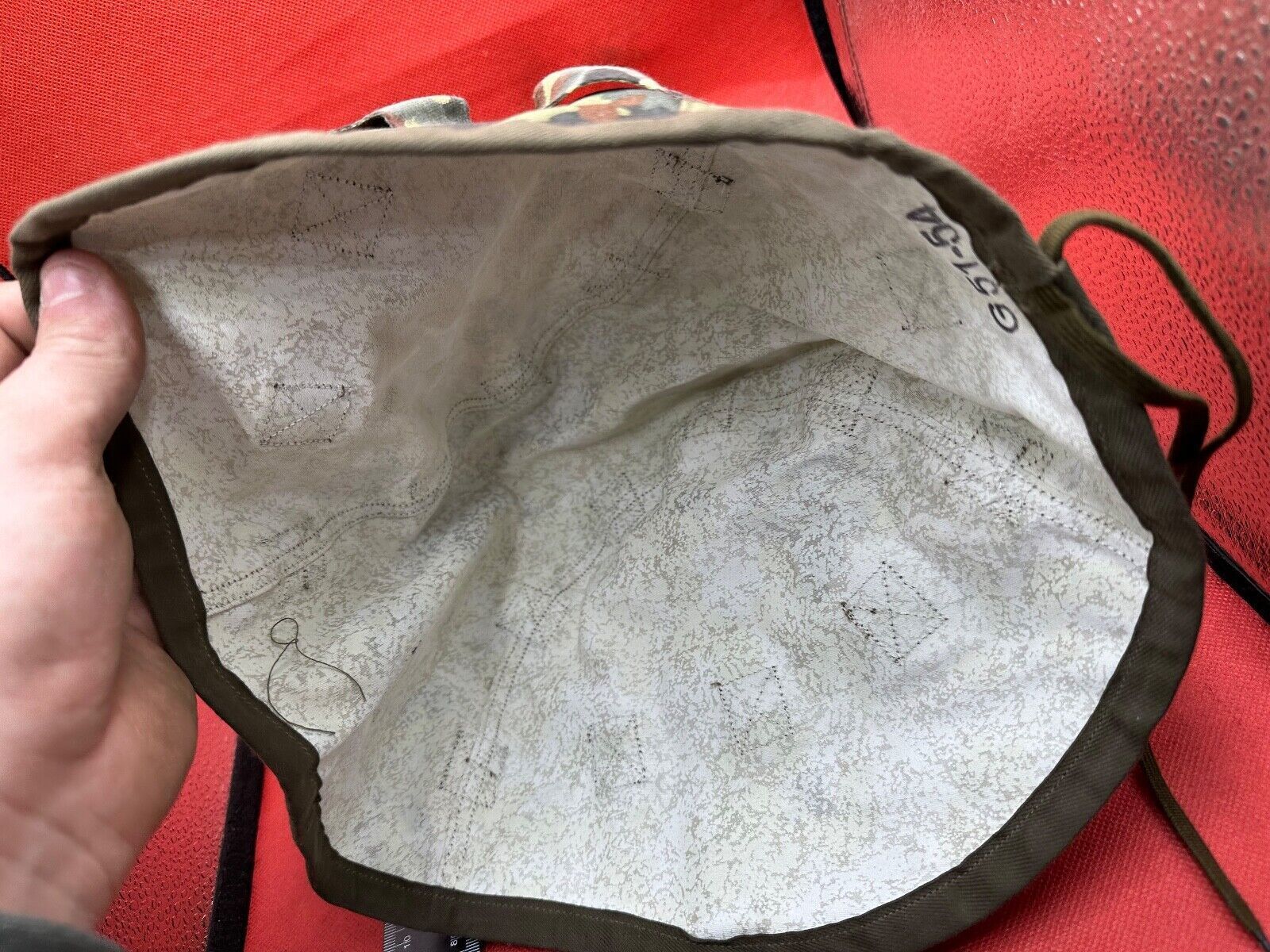 Original Unissued Tarnmuster German Army Camouflaged Helmet Cover - The Militaria Shop
