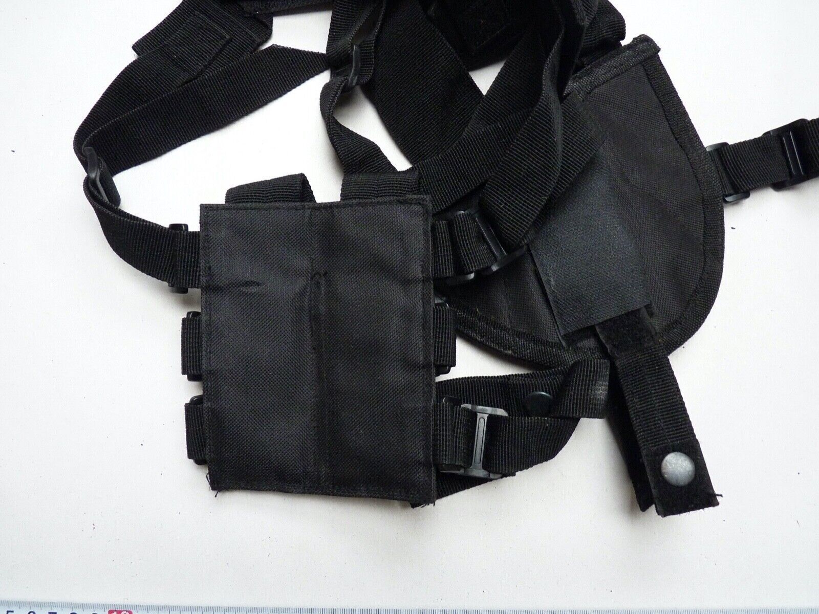 Black Canvass Pistol Shoulder Holster & Mag Pouches - The Militaria Shop
