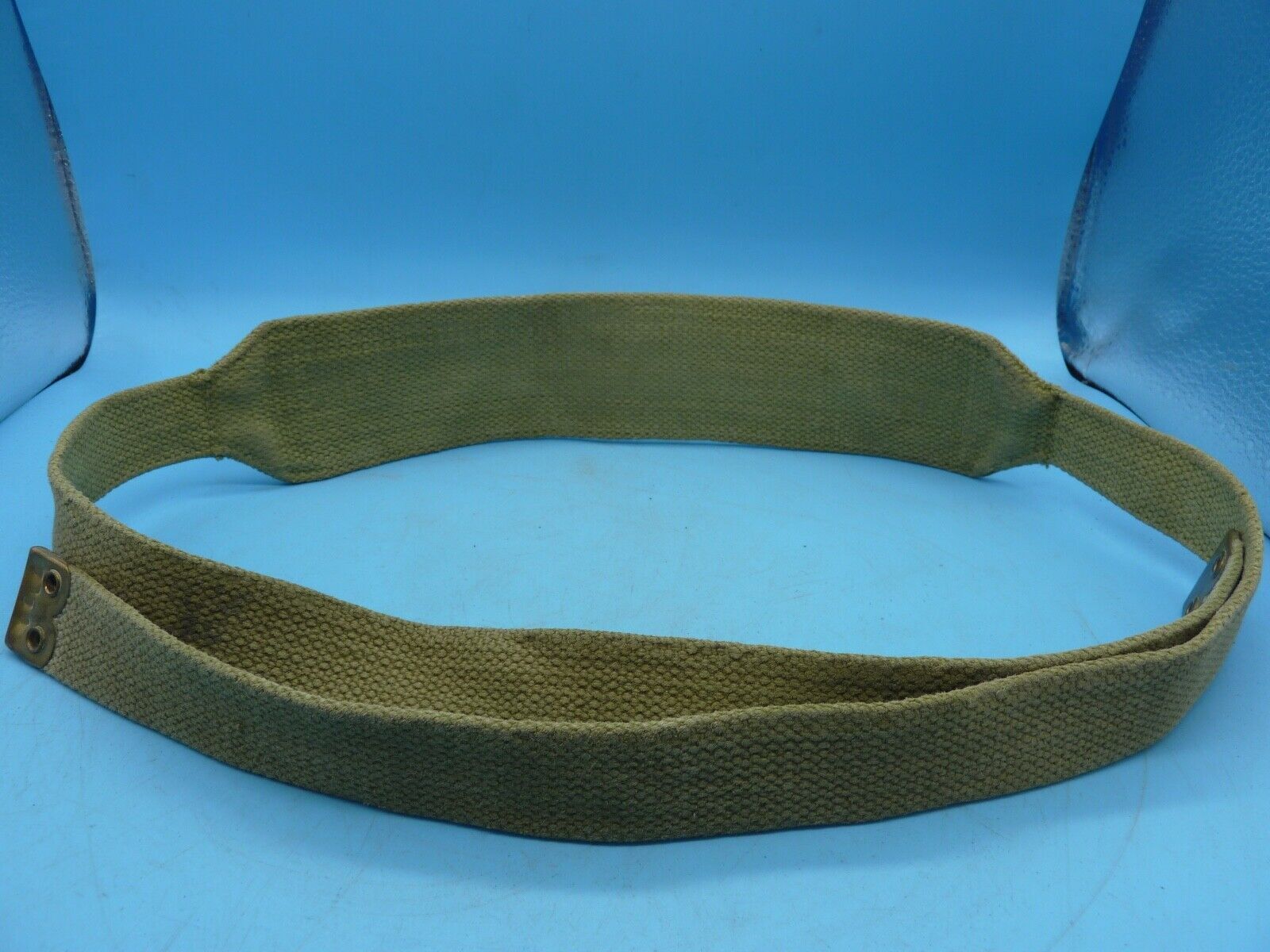 Original WW2 British Army 37 Pattern Canvass Shoulder Strap / Cross Strap - The Militaria Shop