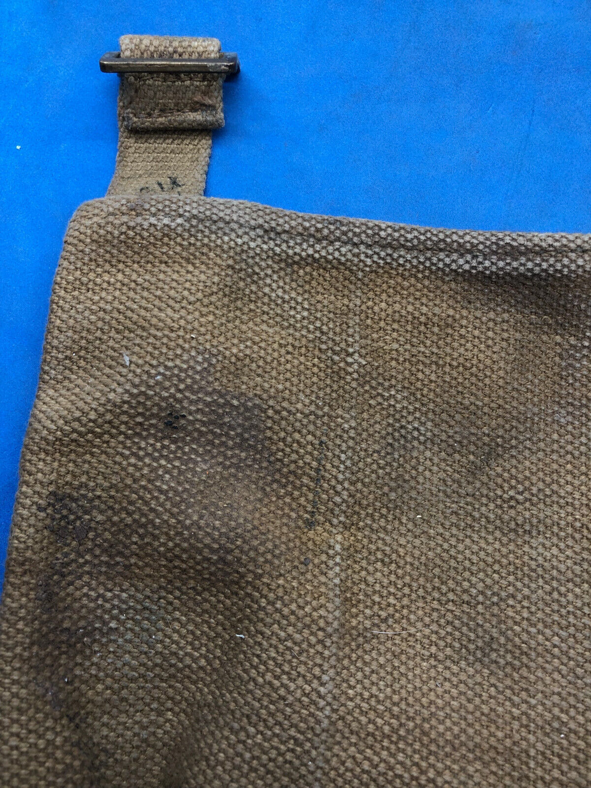 WW2 British Army 37 Pattern Webbing Water Bottle Carrier Harness - 1944 Dated - The Militaria Shop