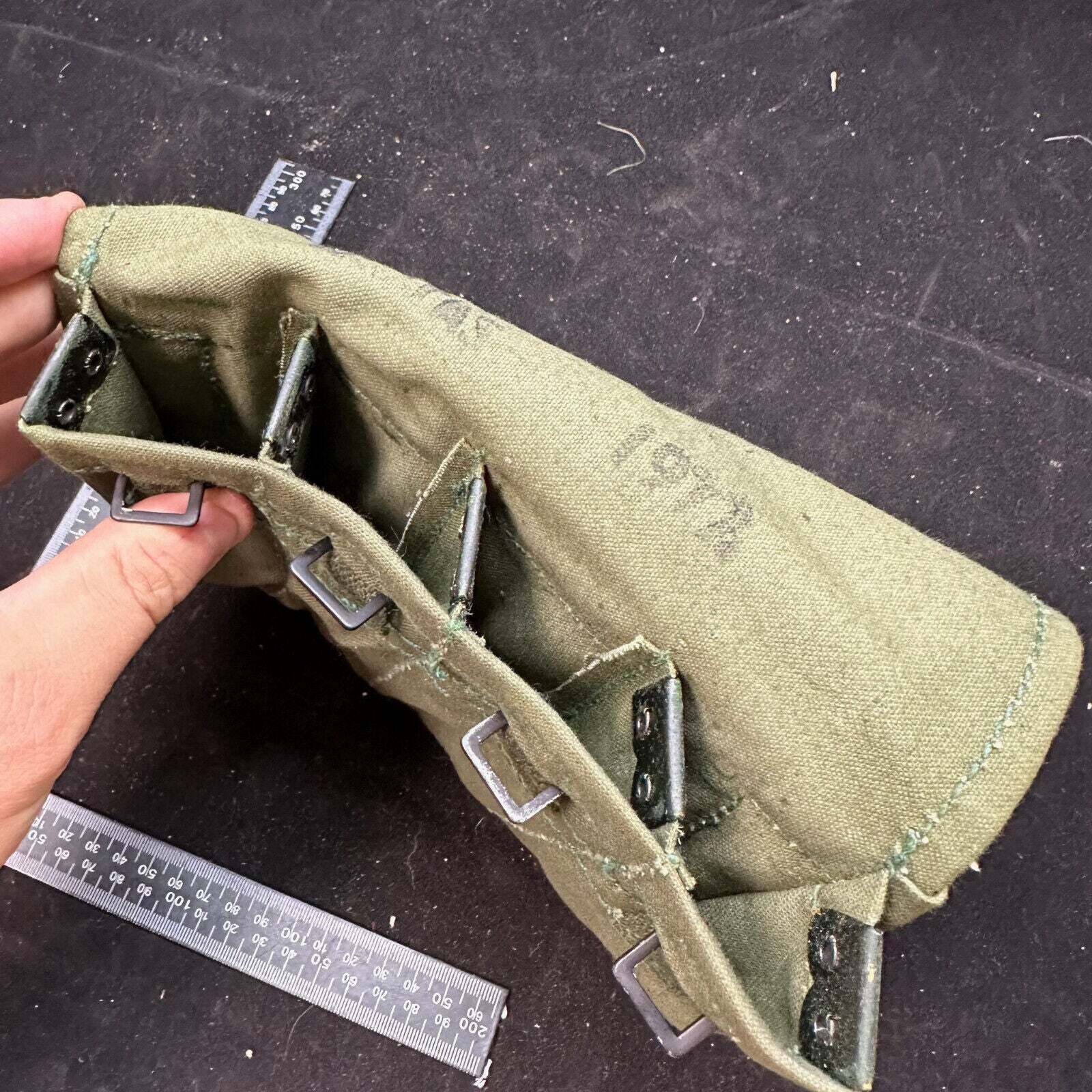 Original Australian Vietnam Era F1 Sterling SMG Mag Pouch New Old Stock Unissued - The Militaria Shop