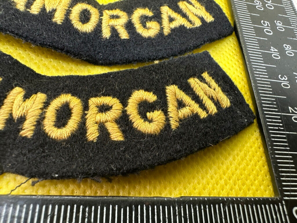 Original WW2 British Home Front Civil Defence Glamorgan Shoulder Titles - The Militaria Shop