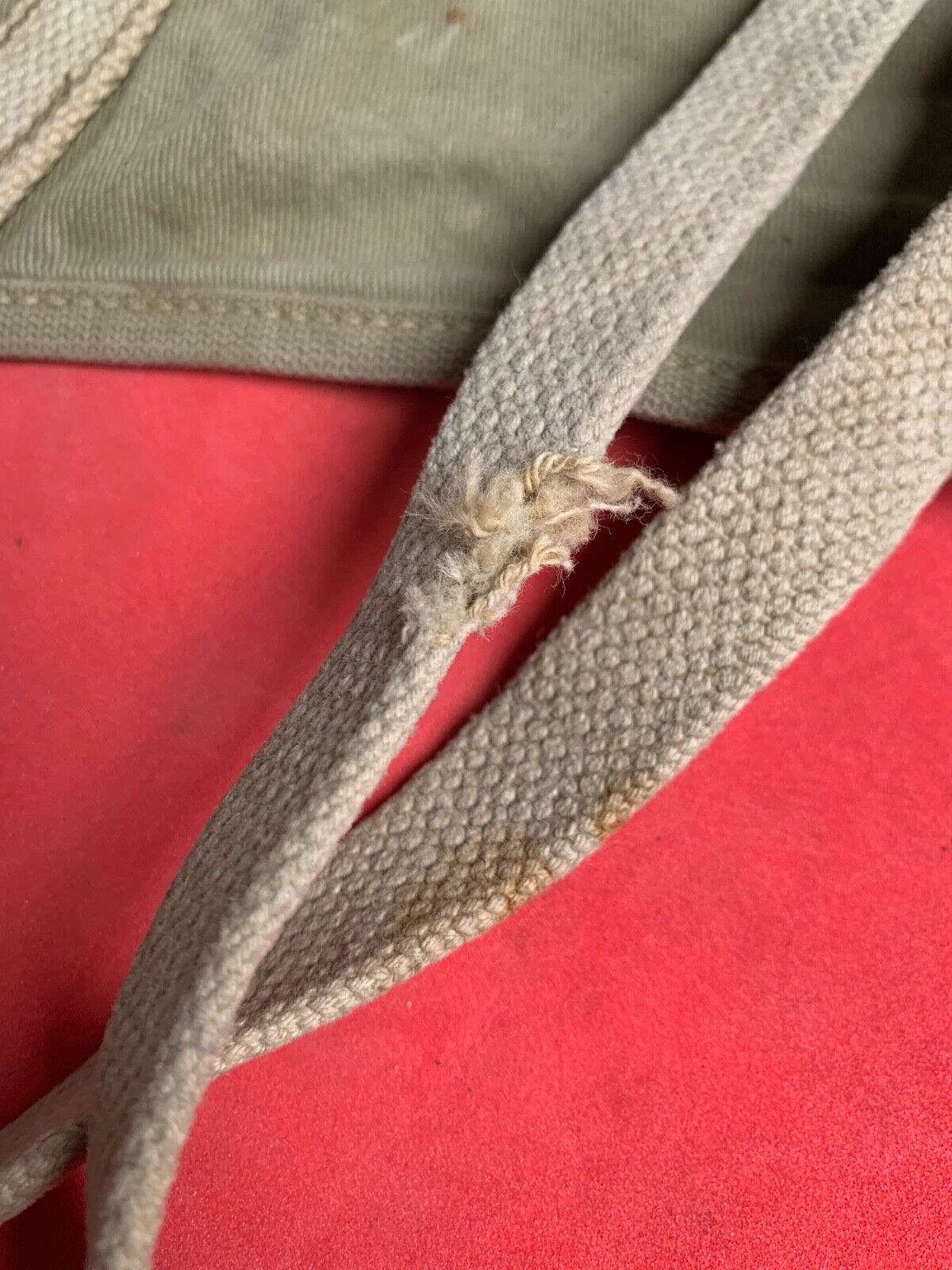 Original WW2 US Army M1928 Haversack Pack Tail - The Militaria Shop