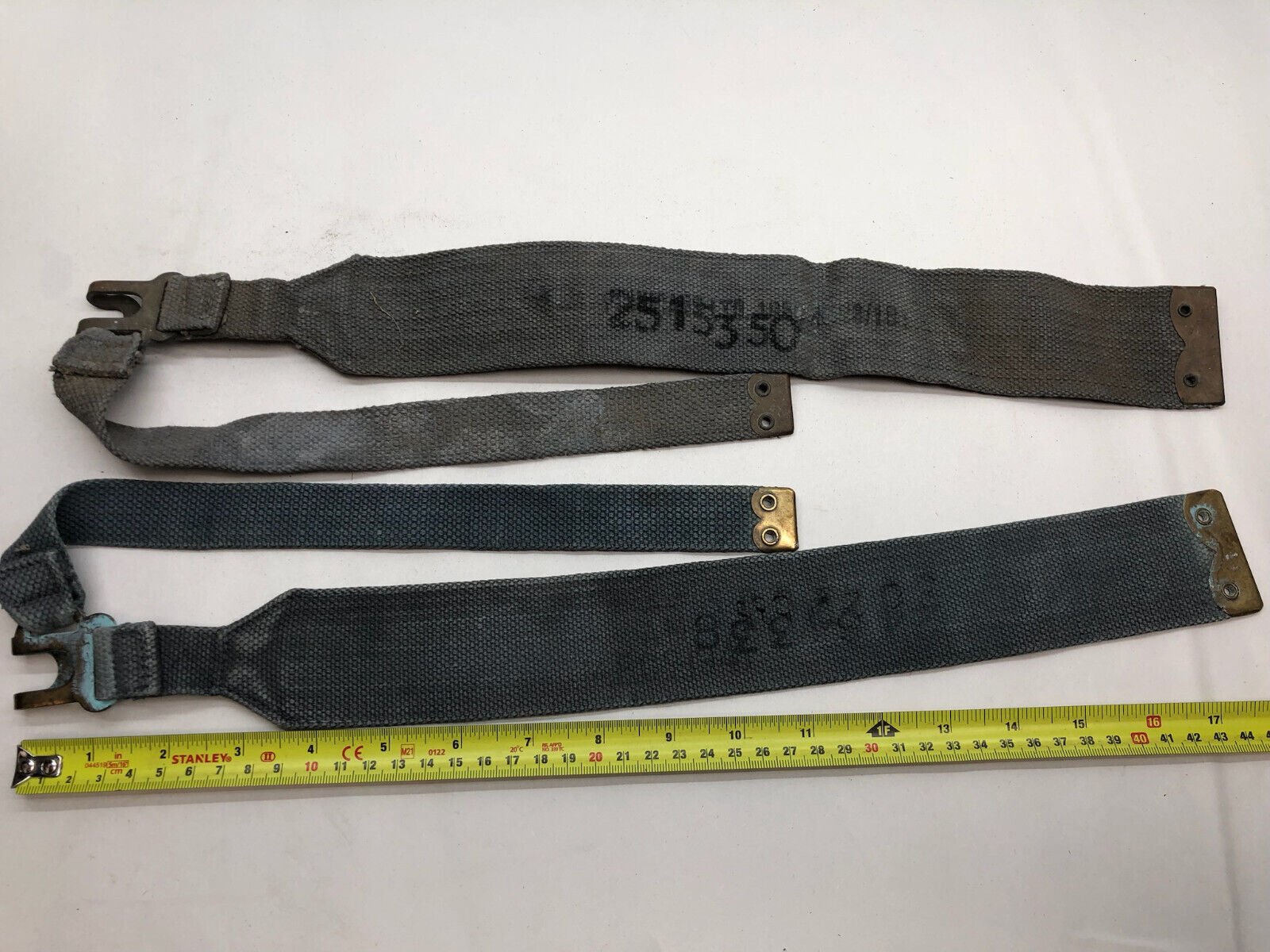 Original WW2 British Royal Air Force Blue 37 Pattern L Strap Set - The Militaria Shop