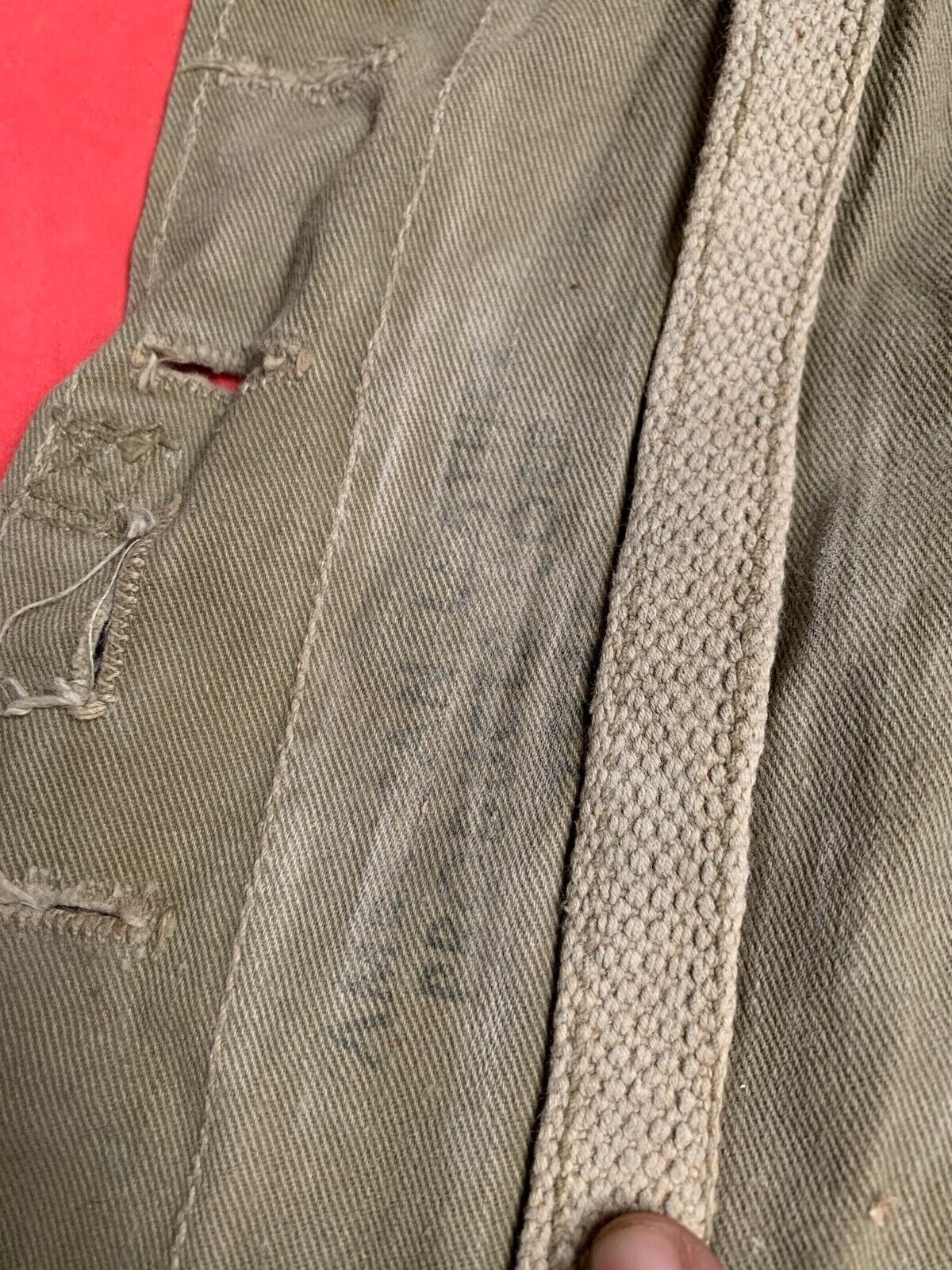 Original WW2 US Army M1928 Haversack Pack Tail - The Militaria Shop