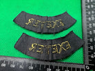 Original WW2 British Home Front Civil Defence Exeter Shoulder Titles - The Militaria Shop