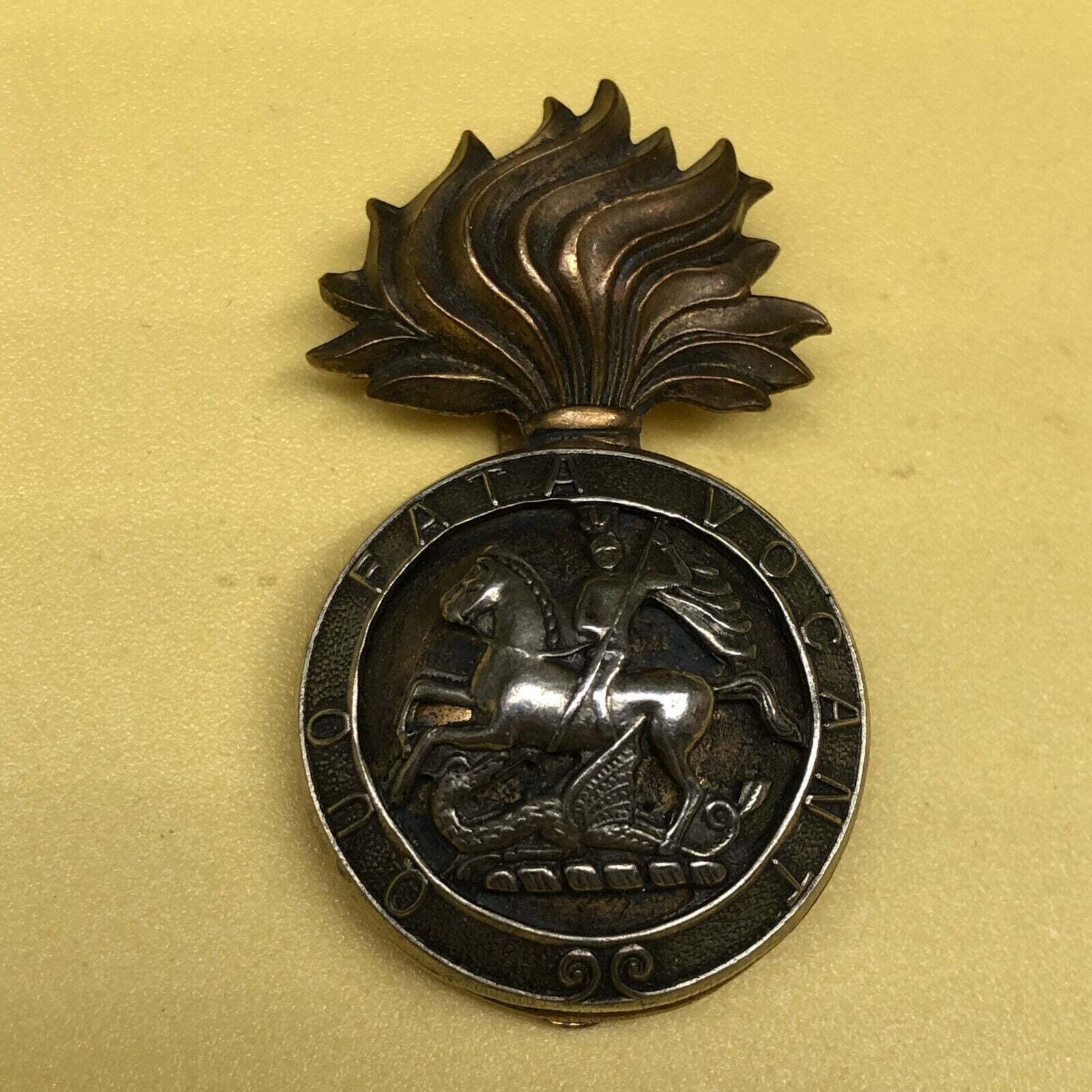 Original WW2 Era British Army Royal Northumberland Fusiliers Cap Badge - The Militaria Shop