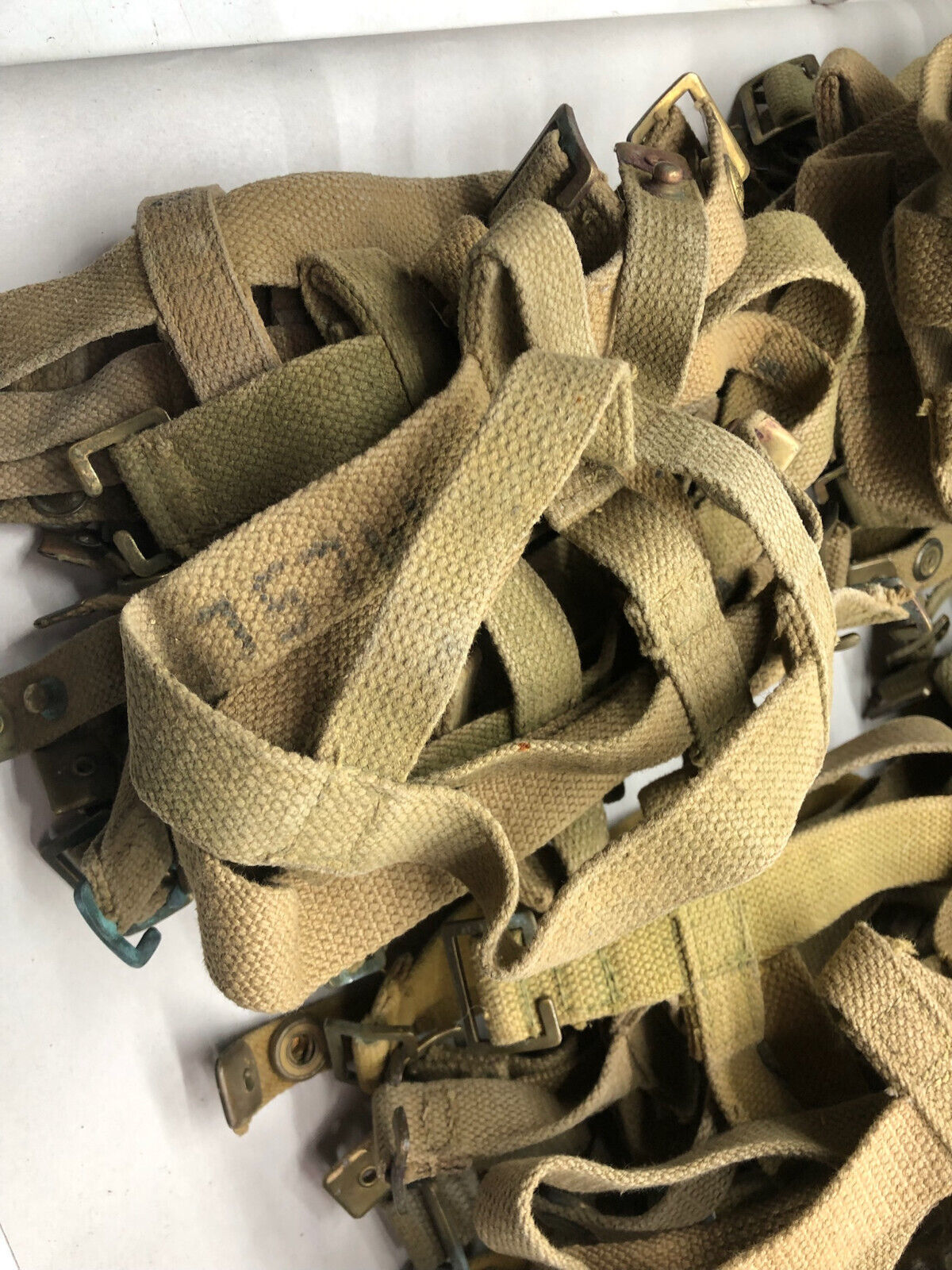 Original WW2 37 Pattern British Army Water Bottle Carrier Harness - The Militaria Shop