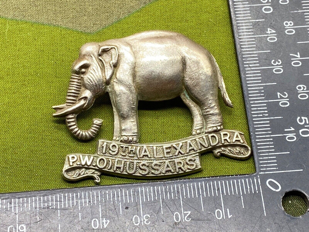 British Army 19th Alexandra P.W. Hussars ORIGINAL Cap Badge - The Militaria Shop
