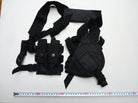 Black Canvass Pistol Shoulder Holster & Mag Pouches - The Militaria Shop